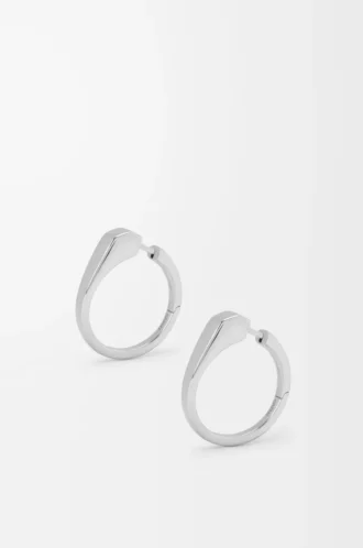Boucles d&rsquo;oreilles étrier en argent sterling Argent