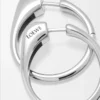 Boucles d&rsquo;oreilles étrier en argent sterling Argent