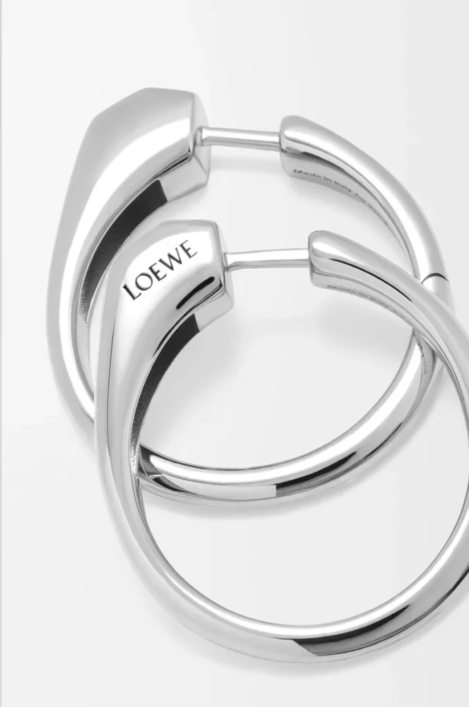 Boucles d&rsquo;oreilles étrier en argent sterling Argent