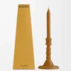 Bougeoir en cire d&rsquo;abeille bronze Ambre