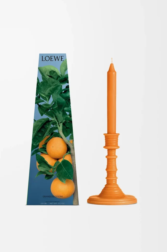 Bougeoir en cire parfumé à la fleur d&rsquo;oranger Mandarine vive