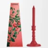 Bougeoir en cire Tomato Leaves Rouge