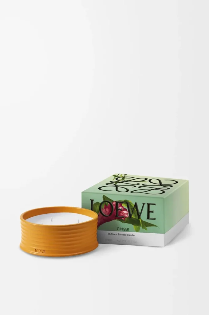 Bougie d&rsquo;extérieur au gingembre Orange