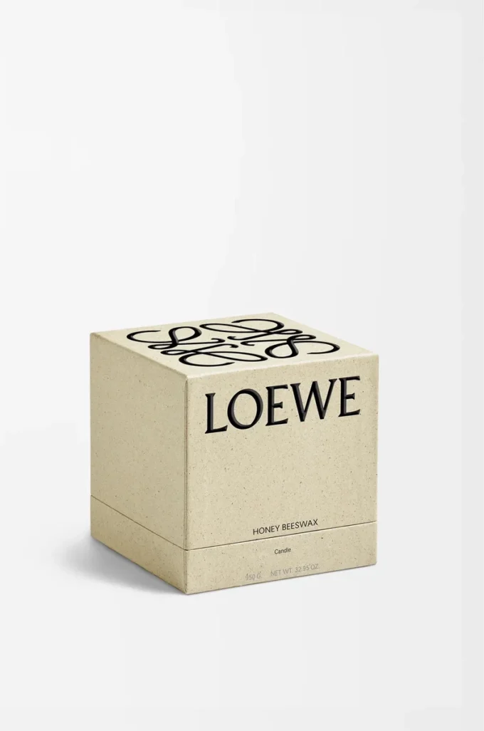 Bougie moyenne en cire d&rsquo;abeille jaune