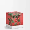 Bougie moyenne Feuilles de tomate Rouge