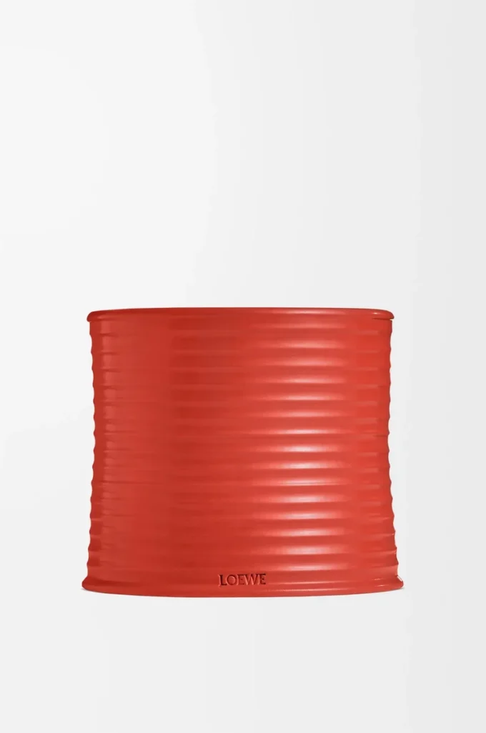 Bougie moyenne Feuilles de tomate Rouge
