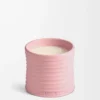 Bougie moyenne Ivy rose pâle