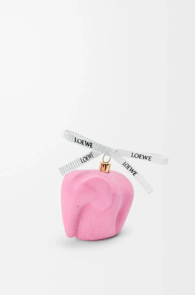 Boule de Noël en verre soufflé Cotton Candy