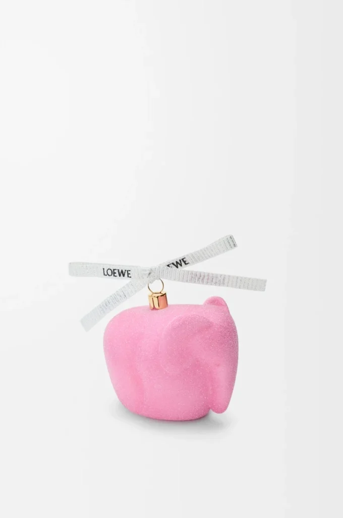 Boule de Noël en verre soufflé Cotton Candy