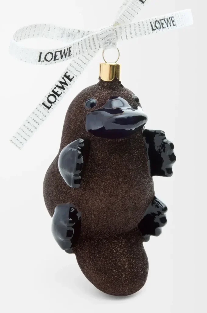 Boule en verre soufflé chocolat/noir