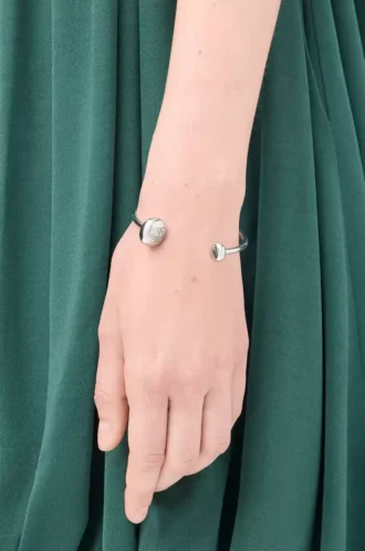 Bracelet Anagram Pebble en argent sterling Argent