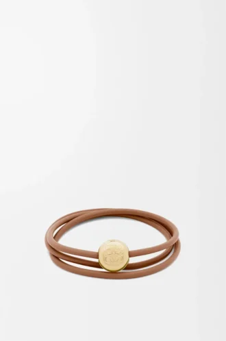 Bracelet Pebble en cuir de veau Warm Desert