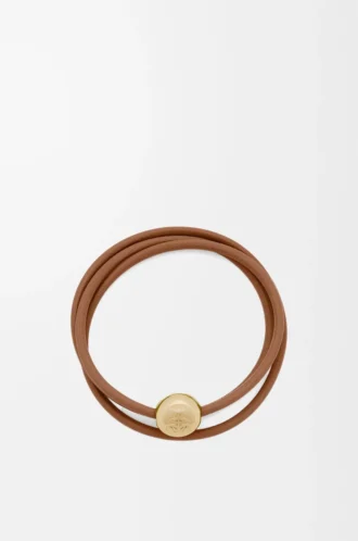 Bracelet Pebble en cuir de veau Warm Desert