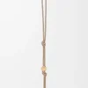Bracelet personnalisable en cuir de veau classique Sand/Gold