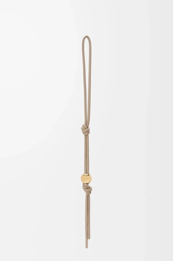 Bracelet personnalisable en cuir de veau classique Sand/Gold
