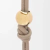 Bracelet personnalisable en cuir de veau classique Sand/Gold