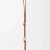 Bracelet personnalisable en cuir de veau classique Tan/Gold Bracelet personnalisable en cuir de veau classique Tan/Gold