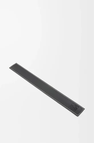 Bracelet slap en cuir de veau noir