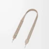 Bracelet tissé en cuir de veau Argile