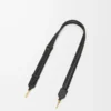 Bracelet tissé en cuir de veau Noir
