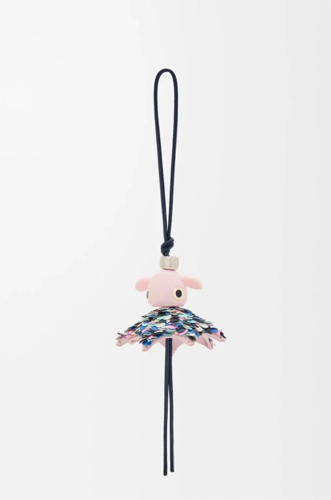 Breloque Party Puzz bleu marine/rose clair