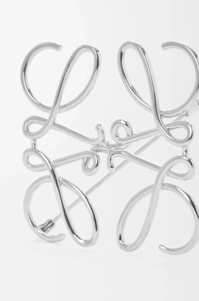 Broche Anagram en métal Palladium