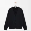 Cardigan en laine mélangée noir