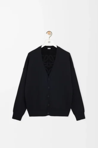 Cardigan en laine mélangée noir