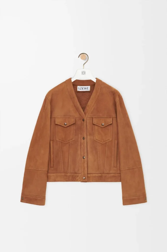 Cardigan en peau lainée couleur caramel Cardigan en peau lainée couleur caramel