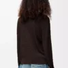 Cardigan en viscose marron foncé