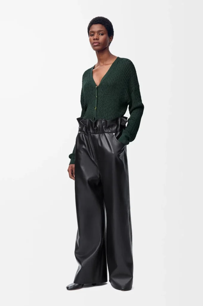 Cardigan en viscose vert foncé Cardigan en viscose vert foncé