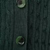 Cardigan en viscose vert foncé Cardigan en viscose vert foncé