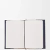 Carnet en cuir de veau bleu marine foncé