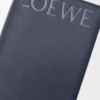 Carnet en cuir de veau bleu marine foncé