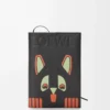 Carnet Futurist Cat en cuir de veau Noir/Multicolore