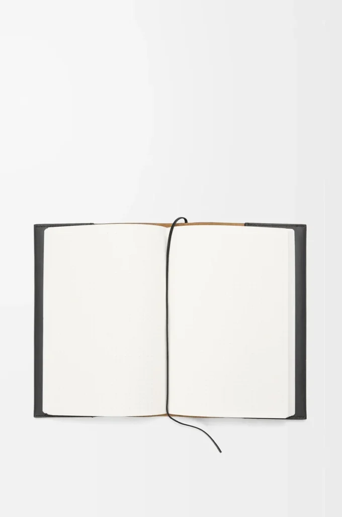 Carnet Futurist Cat en cuir de veau Noir/Multicolore