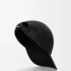 Casquette avec patch L en coton noir