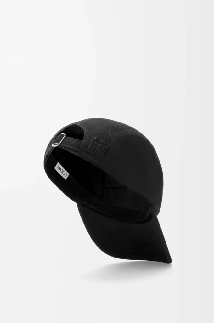 Casquette de camp en coton noir Casquette de camp en coton noir