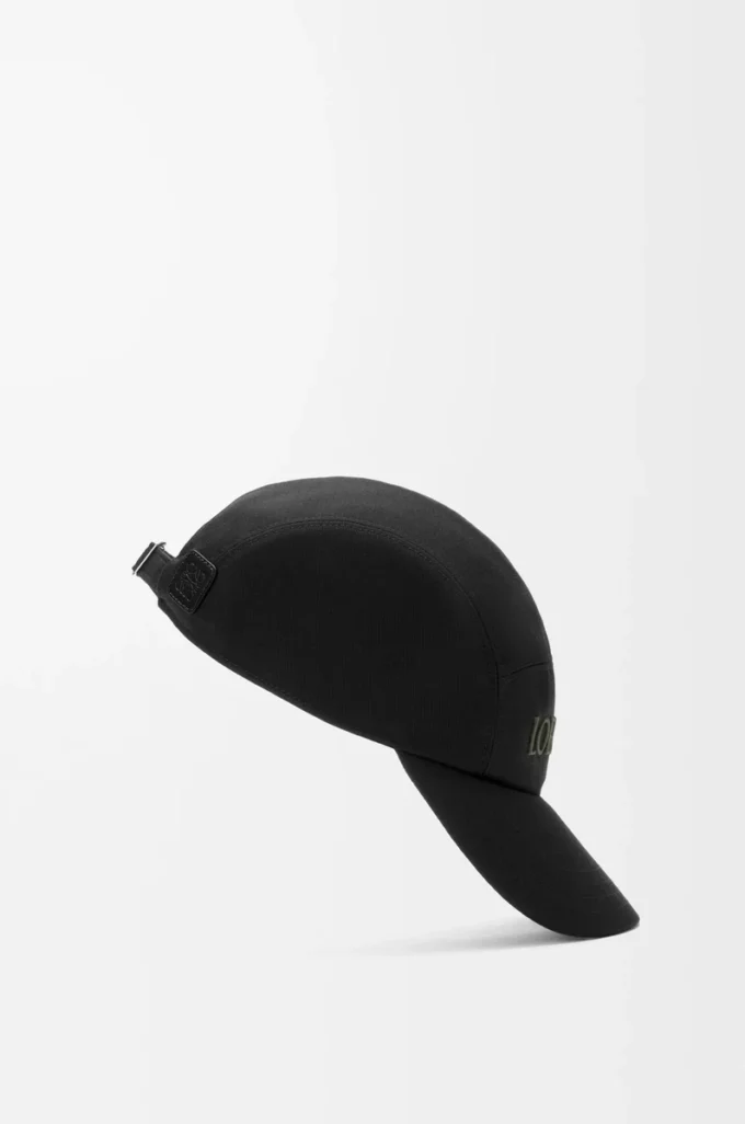 Casquette de camp en coton noir Casquette de camp en coton noir