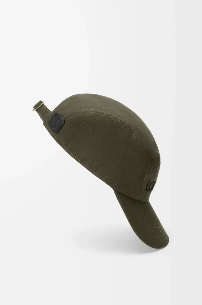 Casquette de camping en coton Kaki foncé