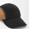 Casquette de camping en toile et daim noir/doré foncé