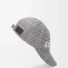Casquette en laine bleue/blanche