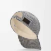 Casquette en laine bleue/blanche