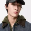 Casquette en laine Patch Gris