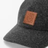 Casquette en laine Patch Gris