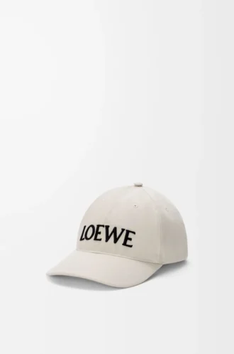 Casquette Futurist Cat en coton blanc cassé/noir