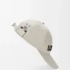 Casquette Futurist Cat en coton blanc cassé/noir
