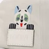 Casquette Futurist Cat en coton blanc cassé/noir