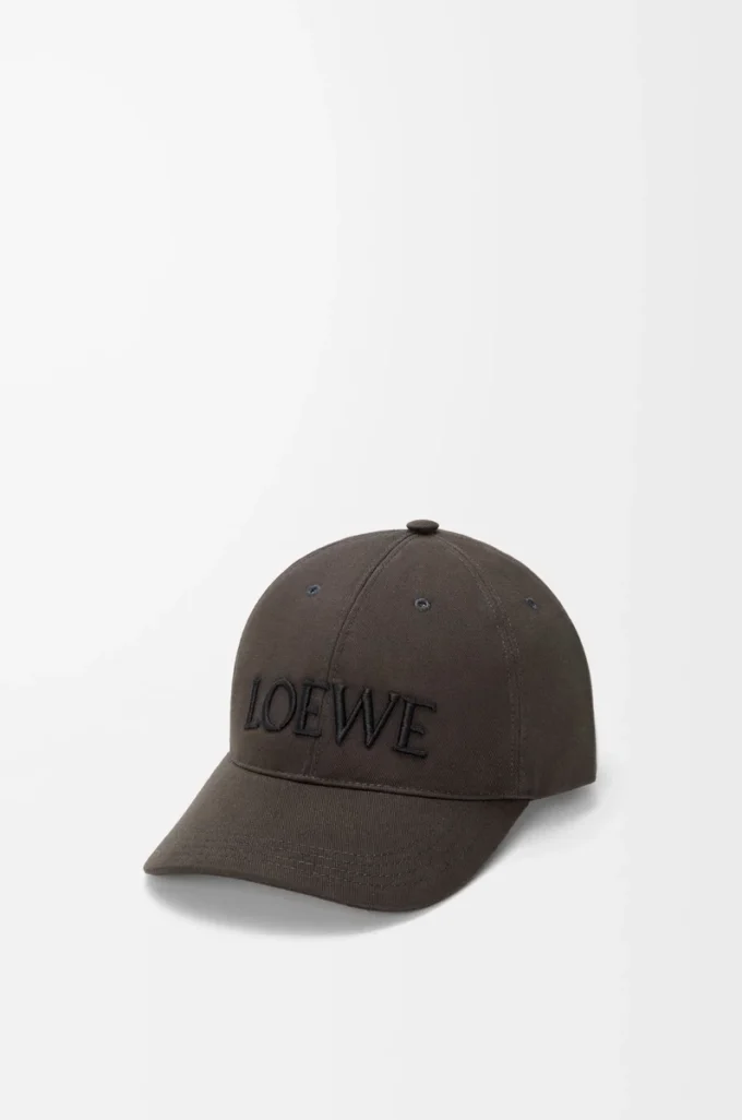 Casquette Futurist Cat en coton marron/noir