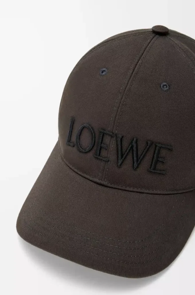 Casquette Futurist Cat en coton marron/noir